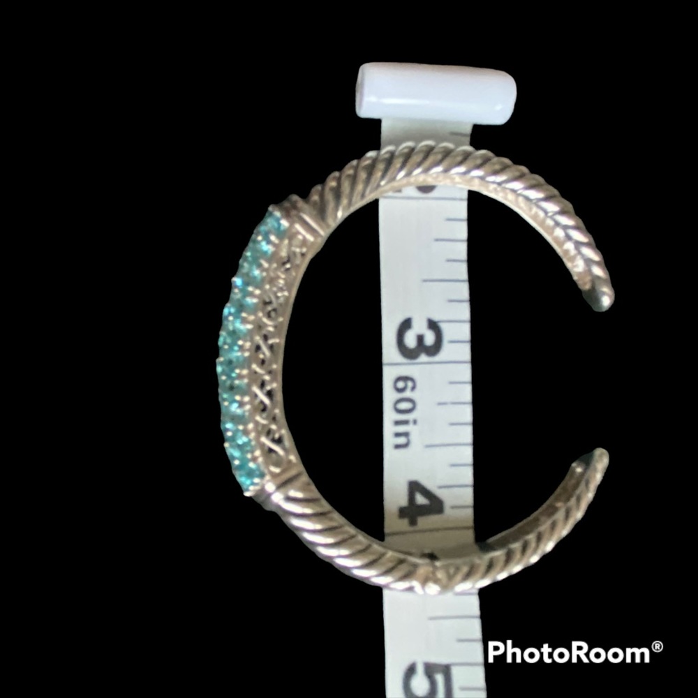 QVC sterling silver Hinged cuff bracelet - Picture 4 of 7